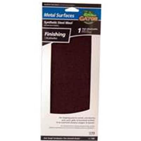 Gator Finishing 7320 438 x 11 In Maroon Metal Finishing Pad 7086630